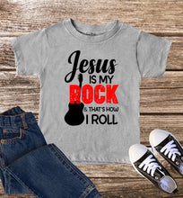 Jesus Is My Rock Kids Christian T Shirt
