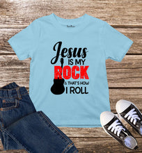 Jesus Is My Rock Kids Christian T Shirt