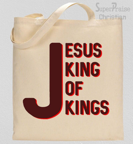 Jesus King Of Kings Verse Tote Bag