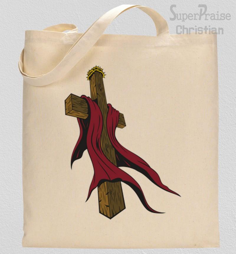 Jesus On The Cross Tote Bag