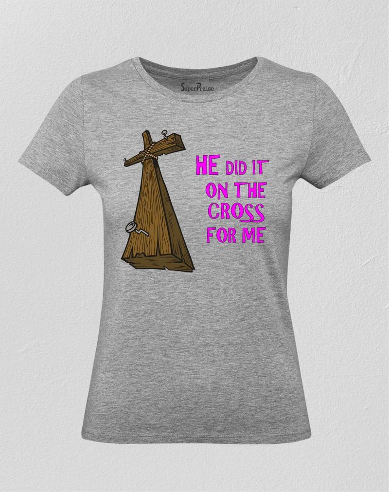 Jesus On the Cross Women T Shirt