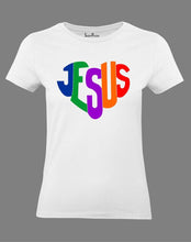Jesus Rainbow Women T Shirt
