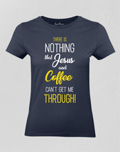 Christian Women T shirt Jesus & Coffee Spiritual 