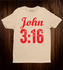 John 3:16 Bible Verse Faith Scripture Christian T Shirt