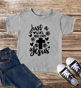 Just A Girl Who Loves Jesus Kids T Shirt
