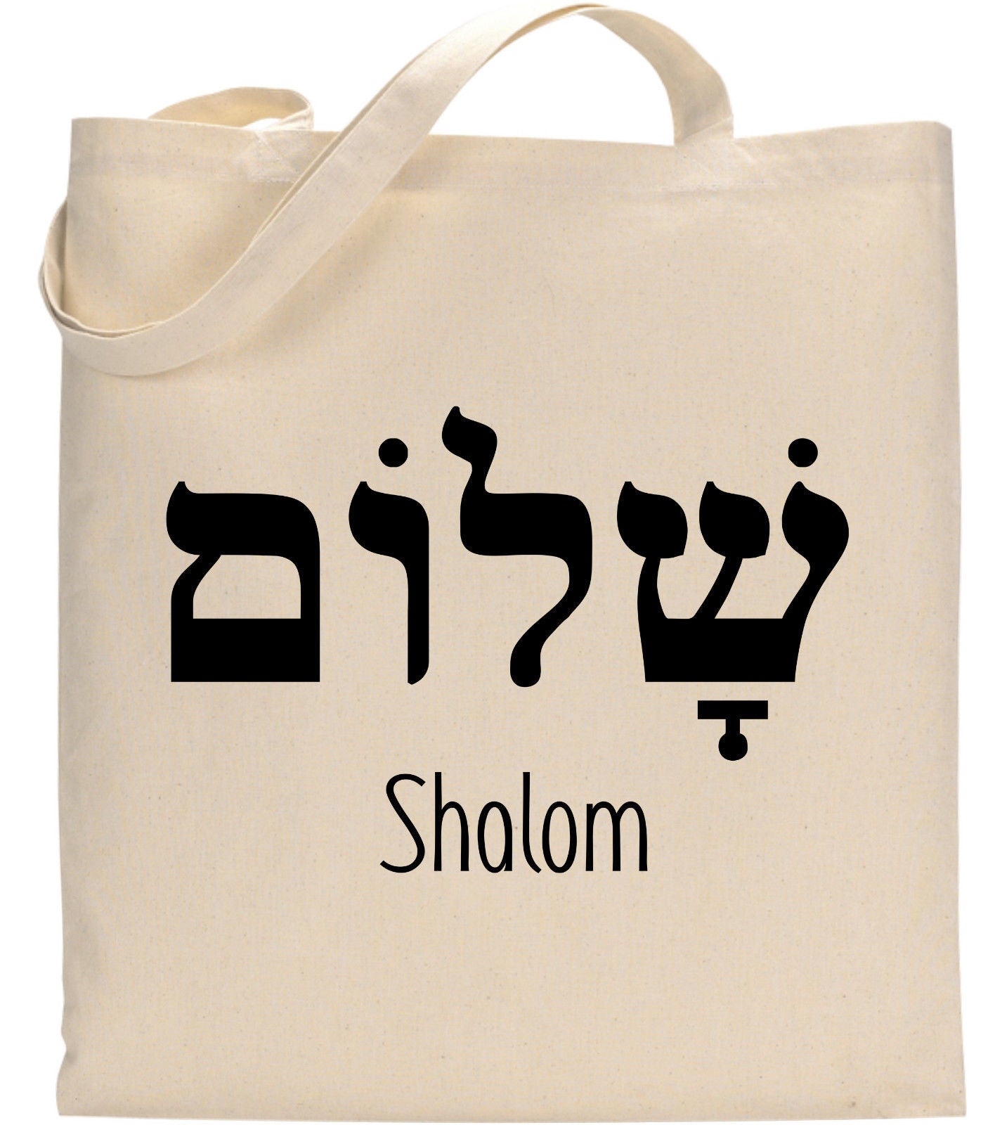 Shalom Hebrew Language Peace Christian Tote Bag