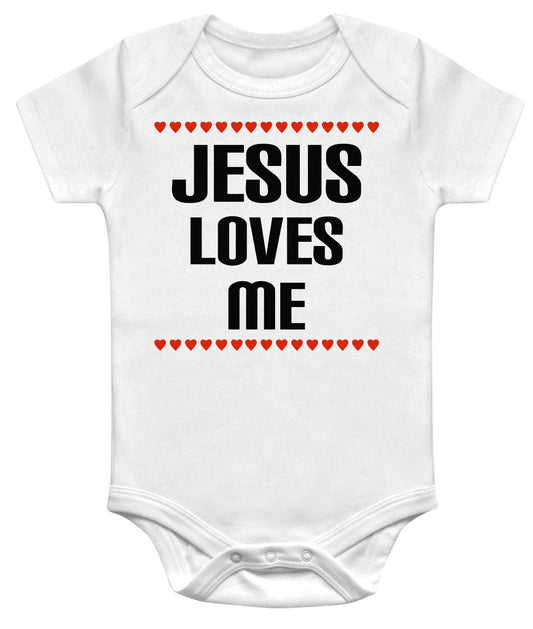 Jesus Loves Me Christian Baby Bodysuit
