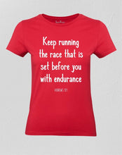 Keep Running Ladies T shirt 