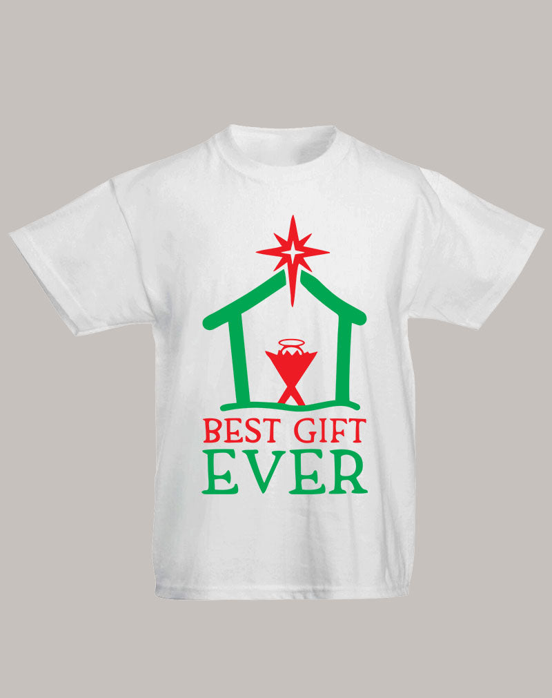 Christmas T Shirt Best Gift Ever Adult Ladies and Kids Tee tshirt
