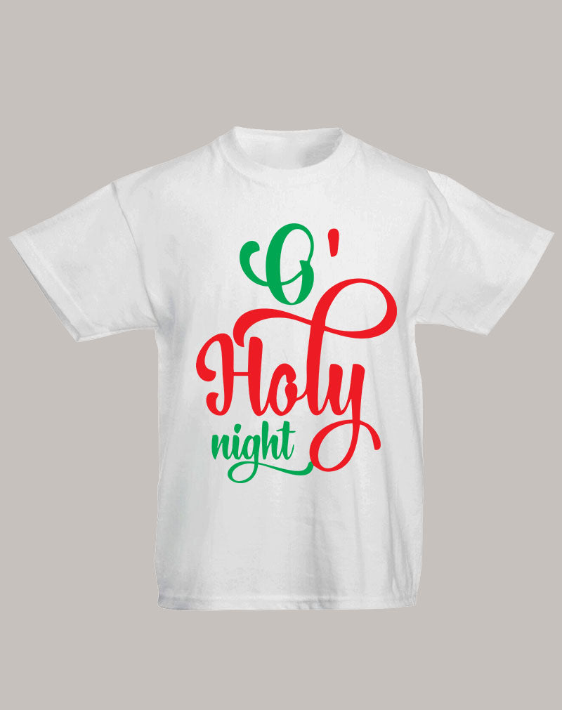 Christmas T Shirt Holy Night Adult Ladies and Kids Tee tshirt