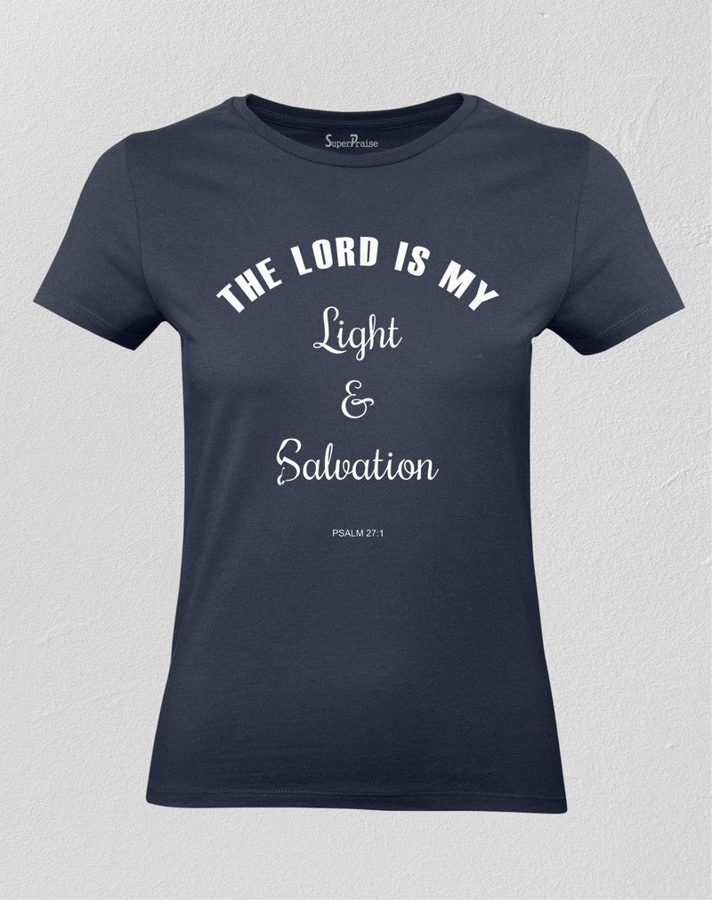 Christian Women T shirt Light & Salvation God Worship Jesus Spiritual