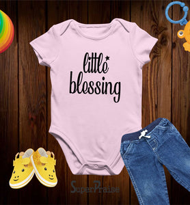 Little Blessing Christian Faith Baby Shower Bodysuit