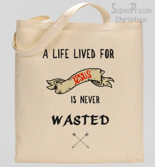 Living For Jesus Tote Bag