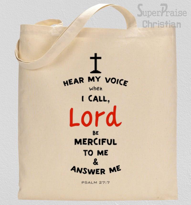 Lord be merciful to me tote bag