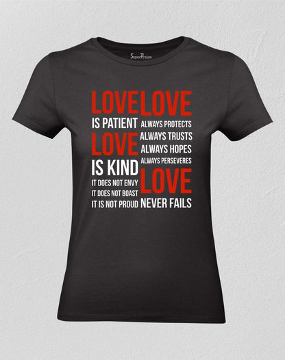 Love Always Trust Women T shirt