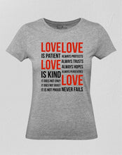 Love Is Patient Love Is kind verse Women T Shirt