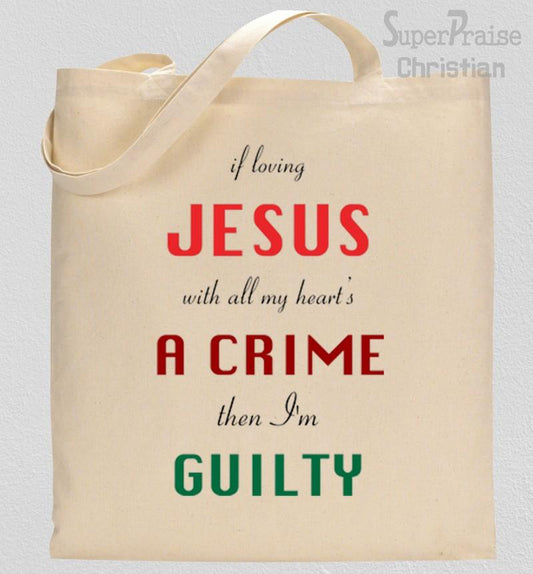 Loving Jesus With All My Hearts Tote bag