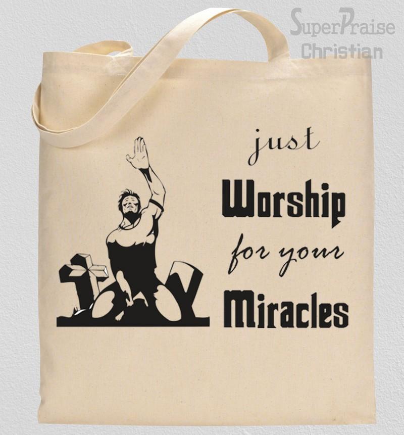 Made for Worship Christian Tote Bag For your Miracles