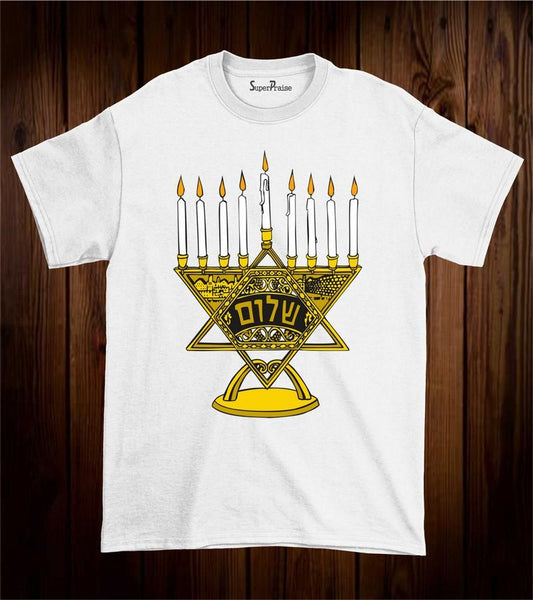 Menorah Bible Verse T Shirt