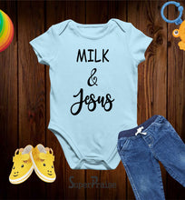 Milk And Jesus Christian Baby Bodysuit
