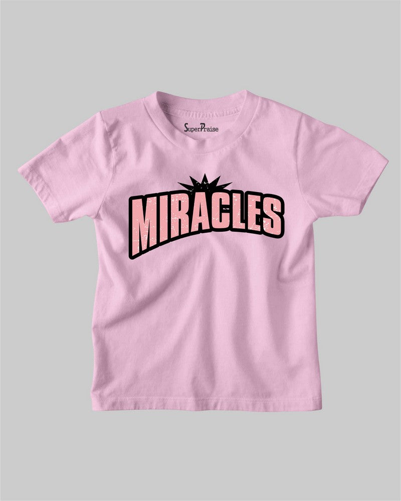 Miracles Beautiful Blessings Jesus Christian Kids t Shirt