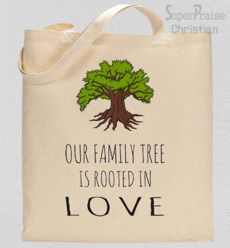 My family Tree Is Rooted In Love Tote Bag