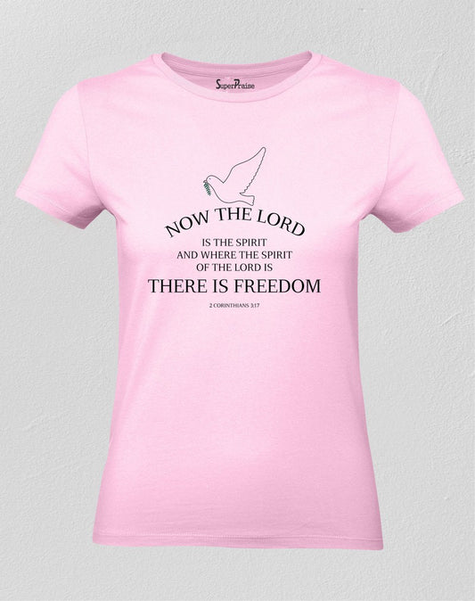 Christian Women T Shirt There Is Freedom