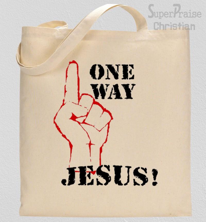 One Way Jesus Tote Bag