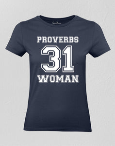 Christian Women T shirt Proverbs 31 Bible Teachings Worship God
