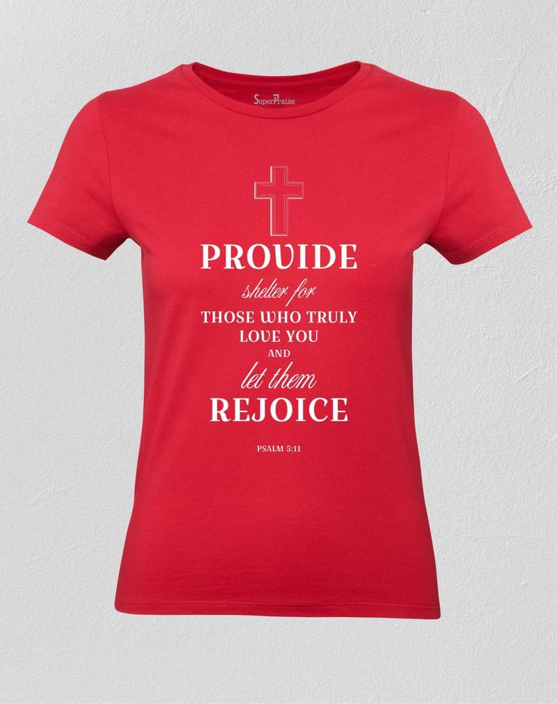 Provide Shelter Bible Women T shirt