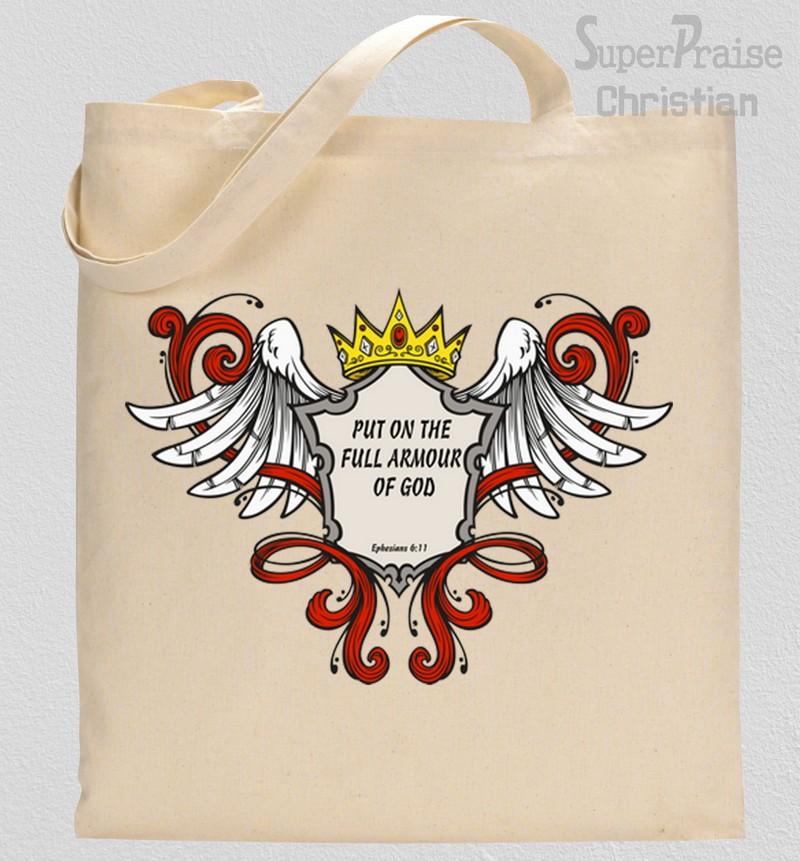 Put On The Full Armour Of God Tote Bag