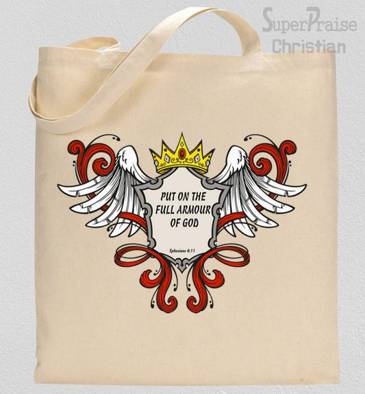 Put On The Full Armour Of God Tote Bag