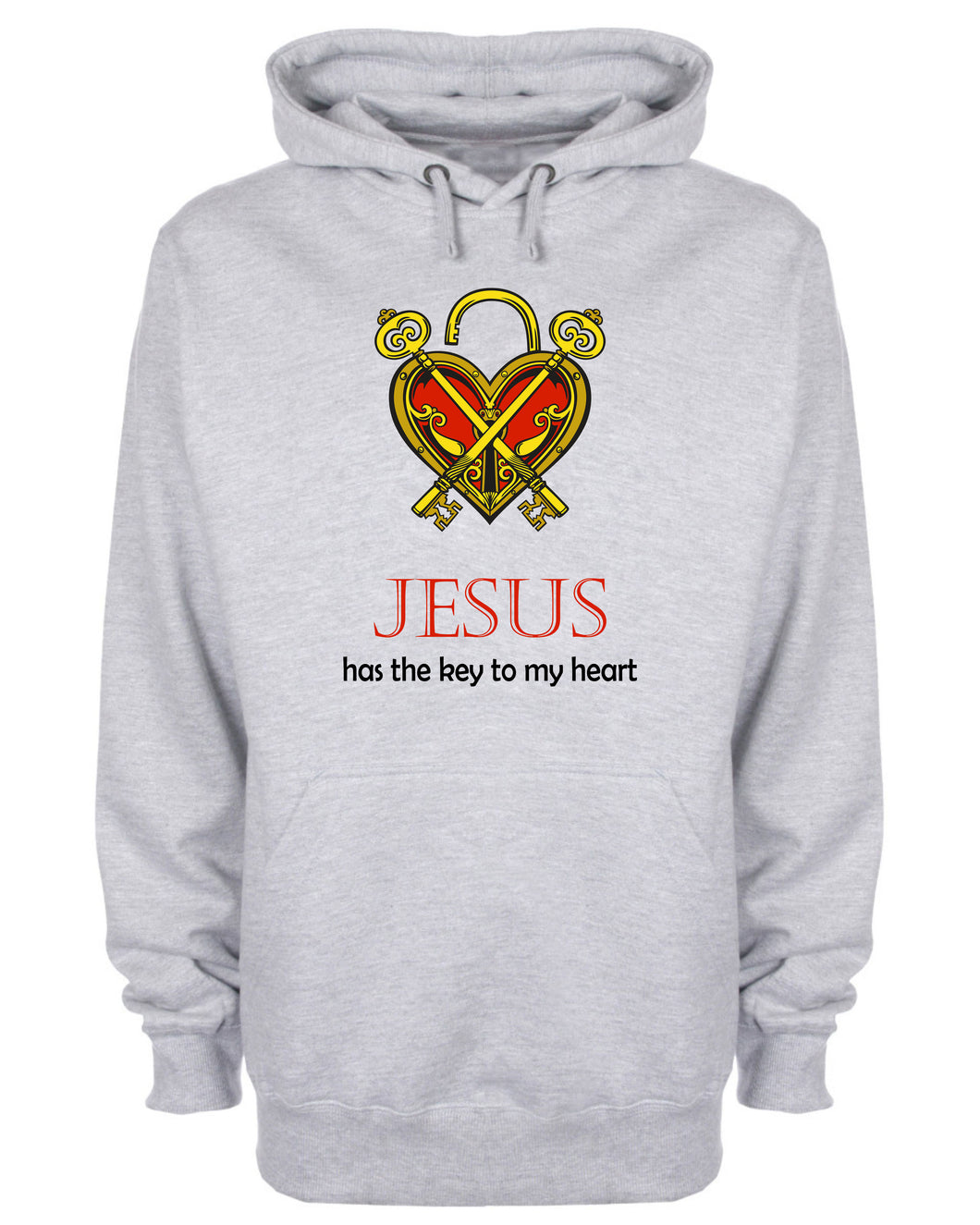 Jesus Has The Key To My Heart Hoodie Jesus Christ Religious Hooded Sweatshirt