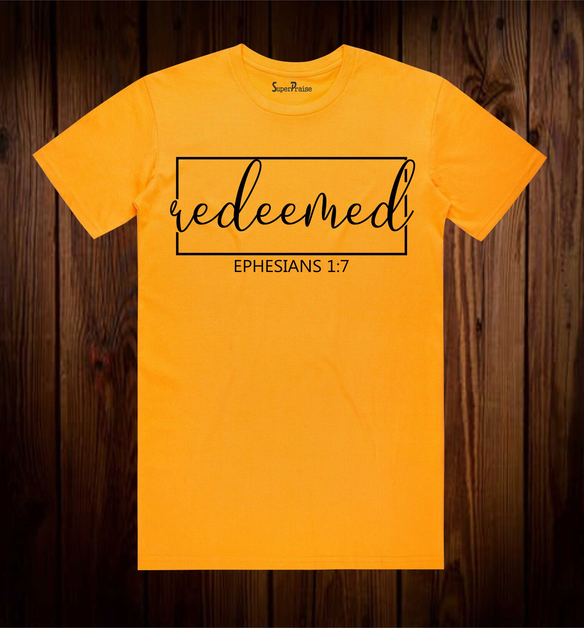 Redeemed Ephesians 1:7 Bible Verse Pastor Gift T Shirt