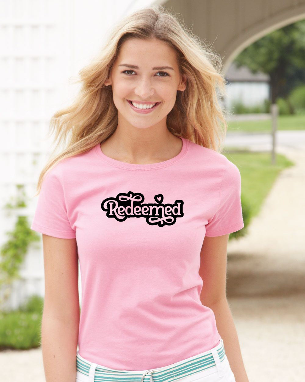 Redeemed  Bible Verse Christian Religious Faith Jesus T-Shirt Gifts