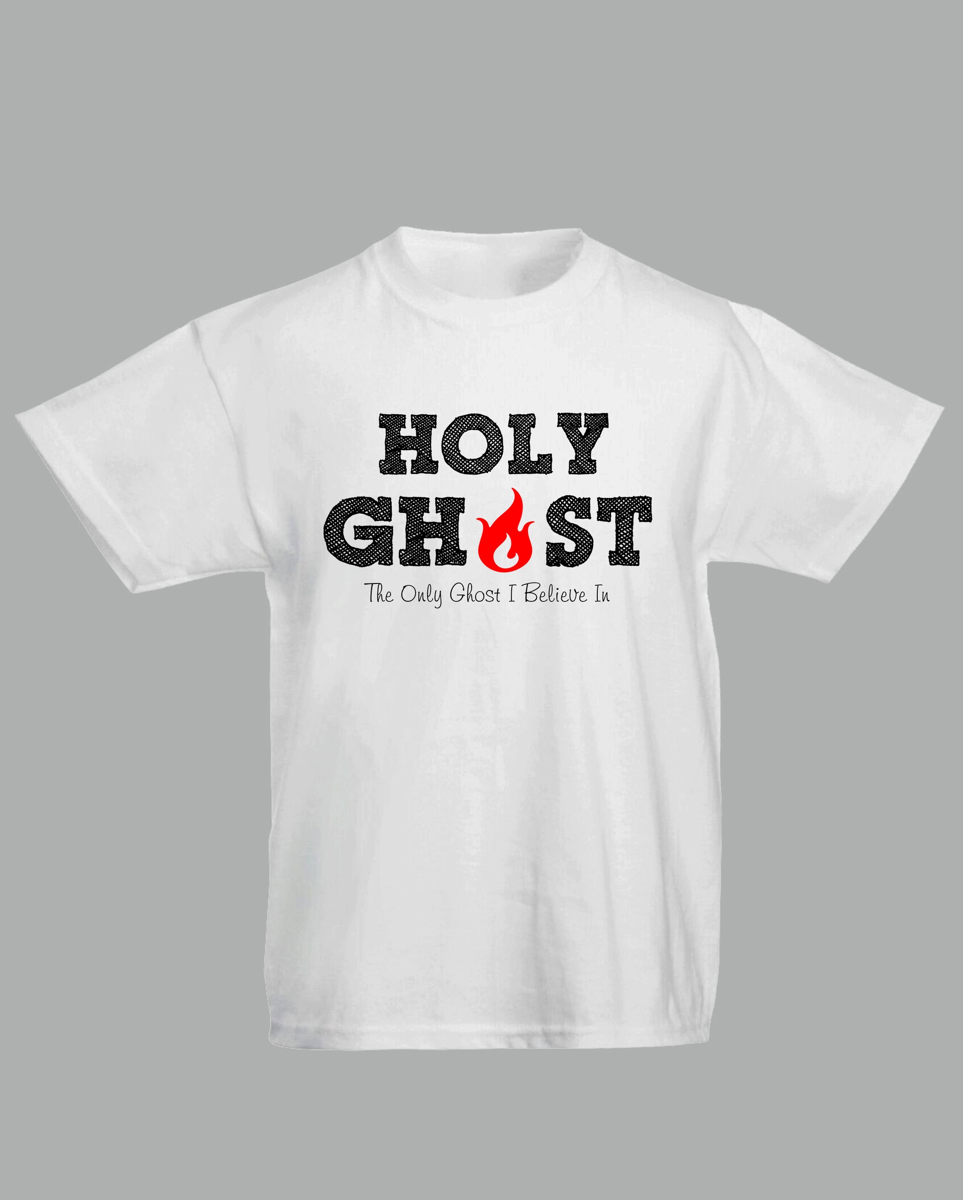 Halloween Christian T Shirts Holy Ghost Gift Kids White T-Shirt