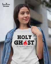Halloween Christian T Shirts Holy Ghost Gift White Women Tee