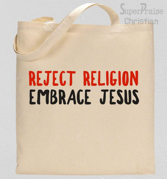 Religion Embrace Tote Bag