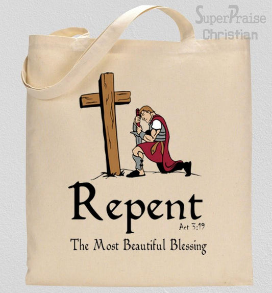 Repentance Quotes Tote Bag