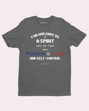Power Love Self Control Bible Verse Christian T Shirt