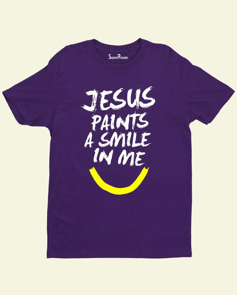 Jesus Paints A Smile in me Christian T Shirt