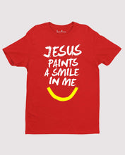Jesus Paints A Smile in me Christian T Shirt