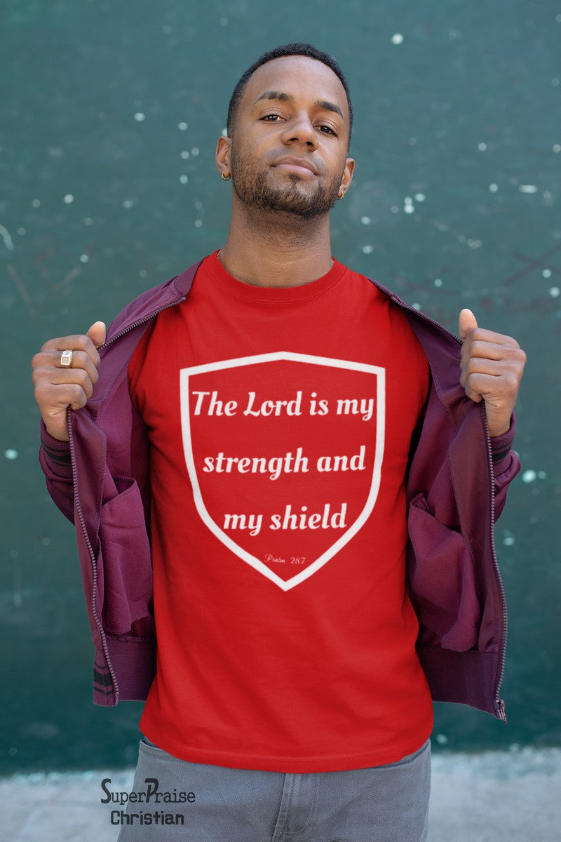 Strength Shield God Jesus Christian T Shirt - Super Praise Christian