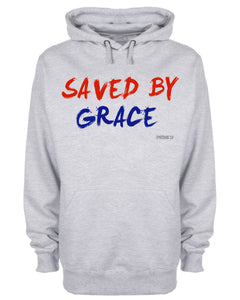 Saved By Grace Hoodie Jesus Christ God's Love Mercy Christian Sweatshirt