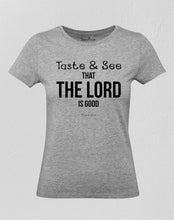 Christian Women T Shirt Taste And See Holy