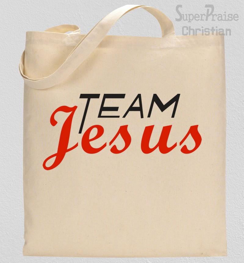 Team Jesus Christian Tote Bag