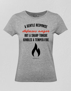 Temper Fire Christian Women T Shirt 