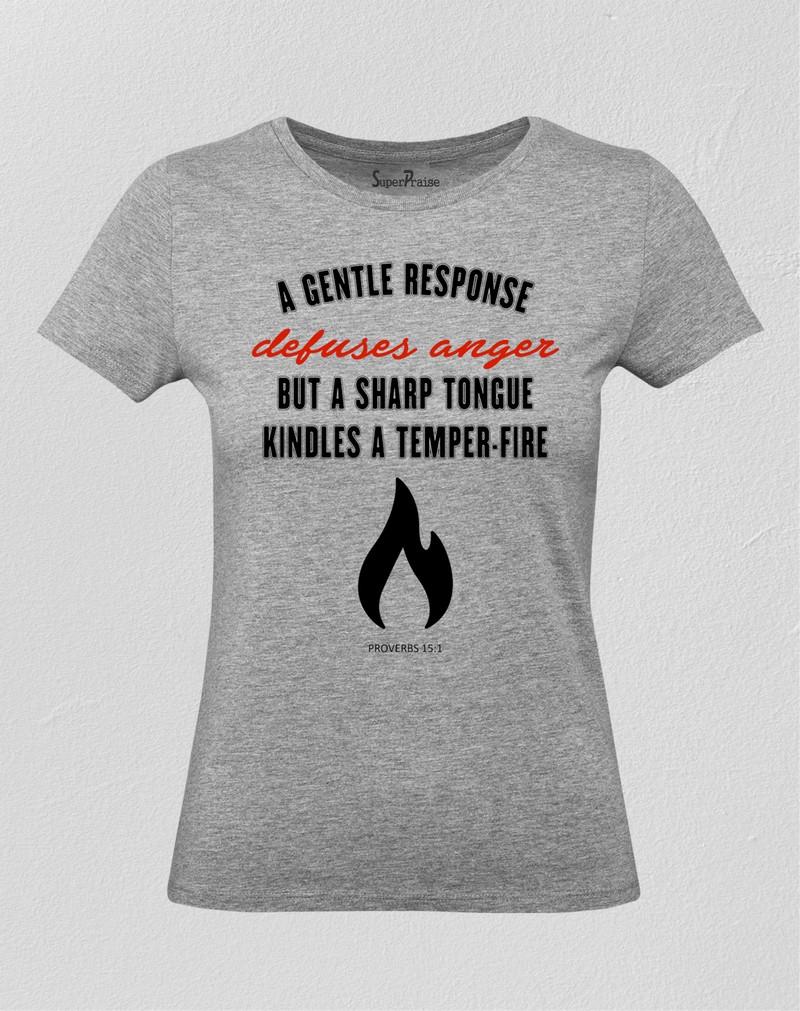Temper Fire Christian Women T Shirt 