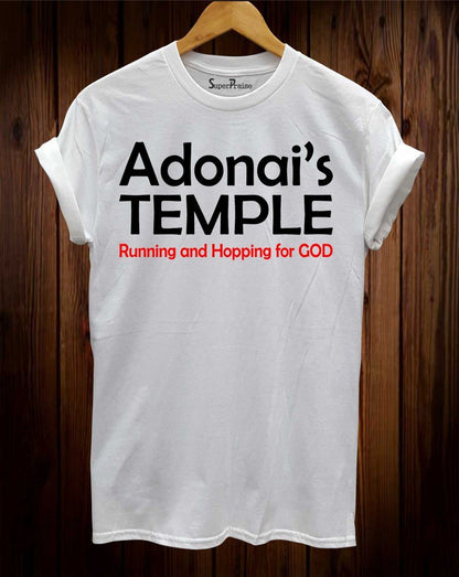 Temple T Shirts Adonai's Running And Hopping Christian TShirt