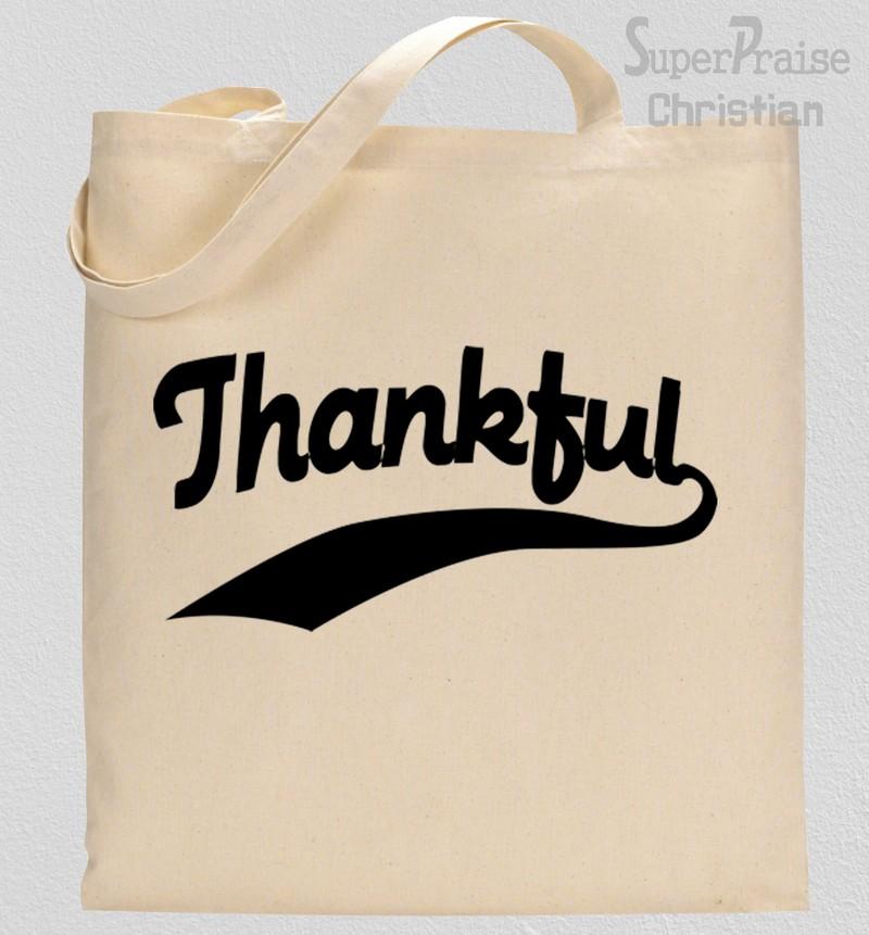 Thankful Christian Tote Bag